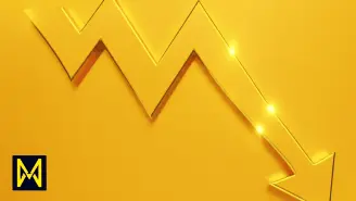 Chart showing MCX Gold Price Today decline after hitting recent record highs.