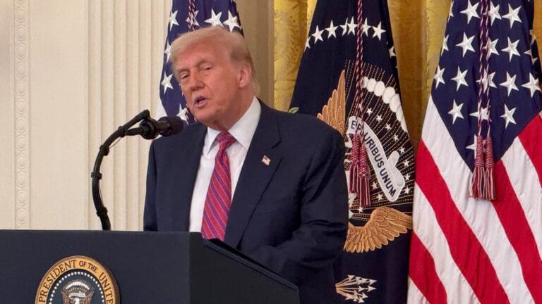 President Donald Trump discussing prediction markets and CFTC authority