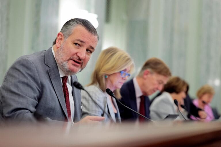 A gavel on a desk, symbolizing the Senate's Prediction Markets Scrutiny during a hearing.