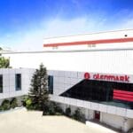 Financial chart showing Glenmark Pharmaceuticals stock performance trends