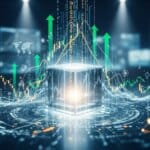 Financial chart showing stock market activity related to pb fintech founders