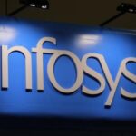 Infosys CEO Salil Parekh presenting financial results at a corporate event