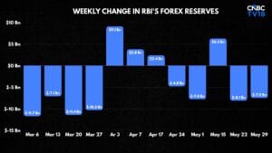 The RBI spent on currency defense to maintain the value of the Indian Rupee