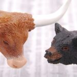 A professional chart showing bitcoin falls below a critical support level on a trading terminal