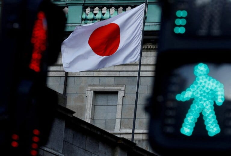 Economic chart showing Japan’s growth holds steady during Q1