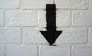 Professional chart showing bitcoin falls below critical support levels on a digital screen