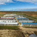 Data center infrastructure representing the transition to bitcoin miners' ai