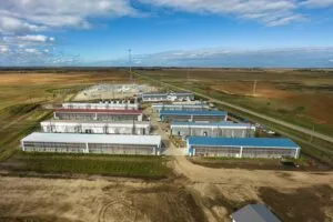 Data center infrastructure representing the transition to bitcoin miners' ai