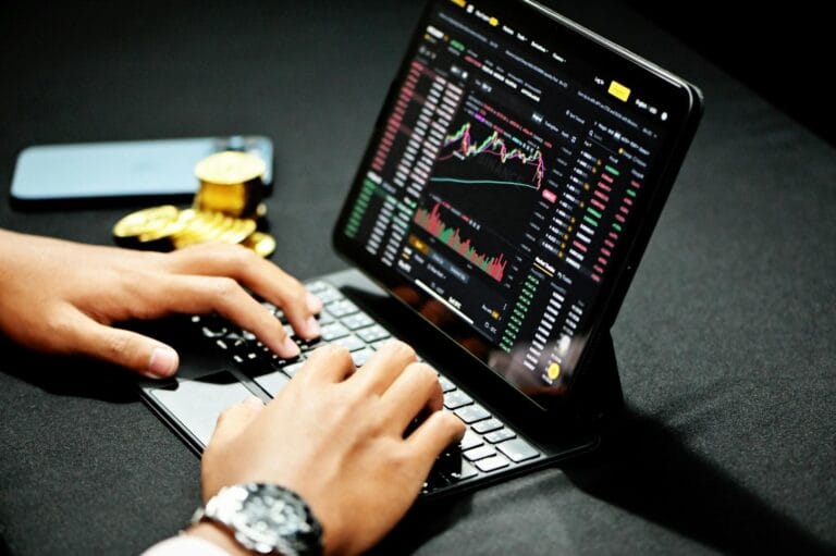 Financial chart showing market reaction to live updates: soft inflation data