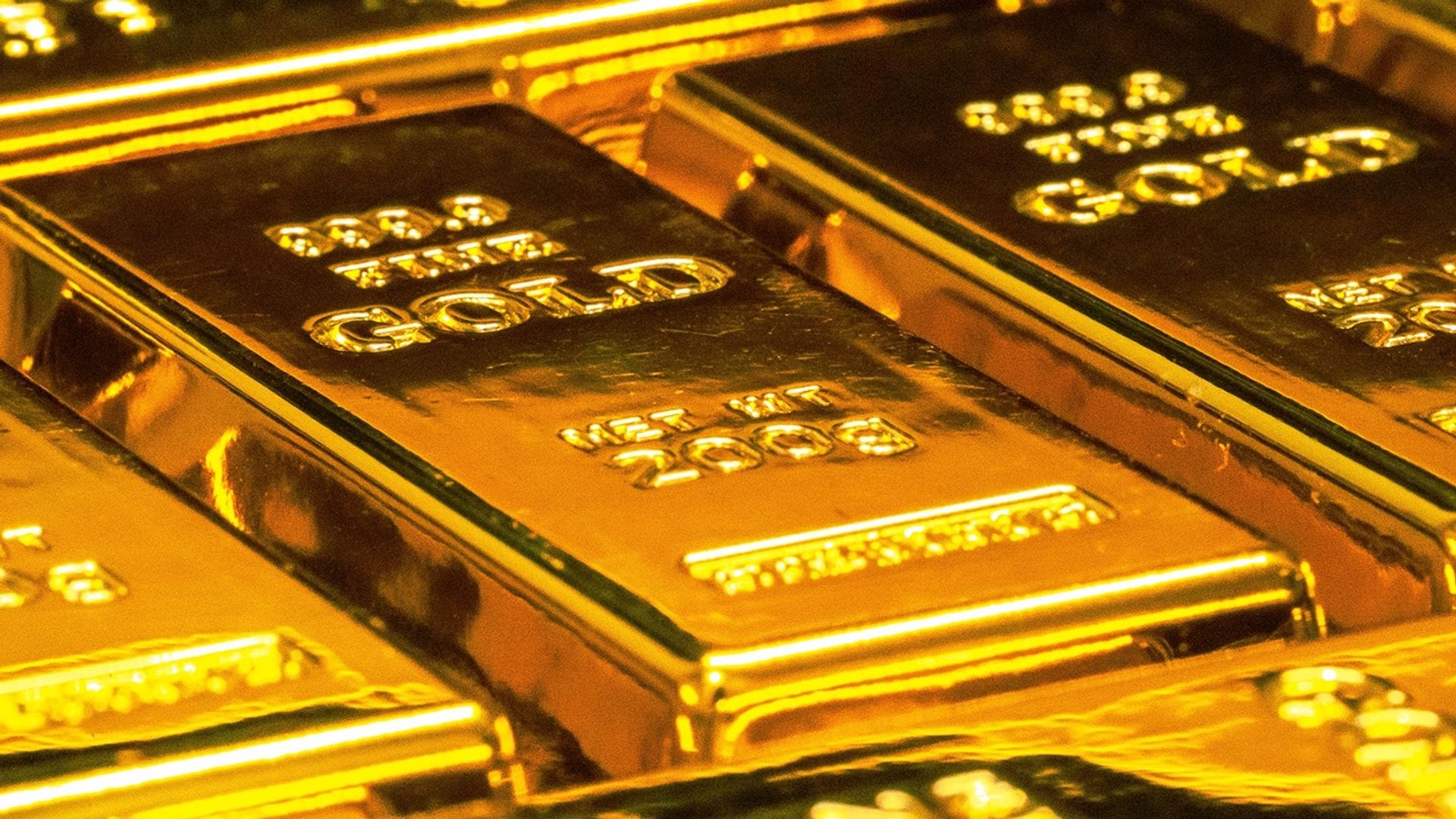 Financial chart showing a market selloff affecting gold and bitcoin prices