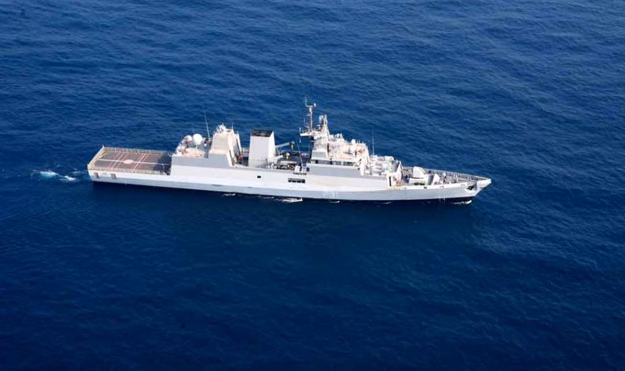 Garden Reach Shipbuilders: The Key Game-Changing Update 1 Garden Reach Shipbuilders naval vessel under construction at a shipyard
