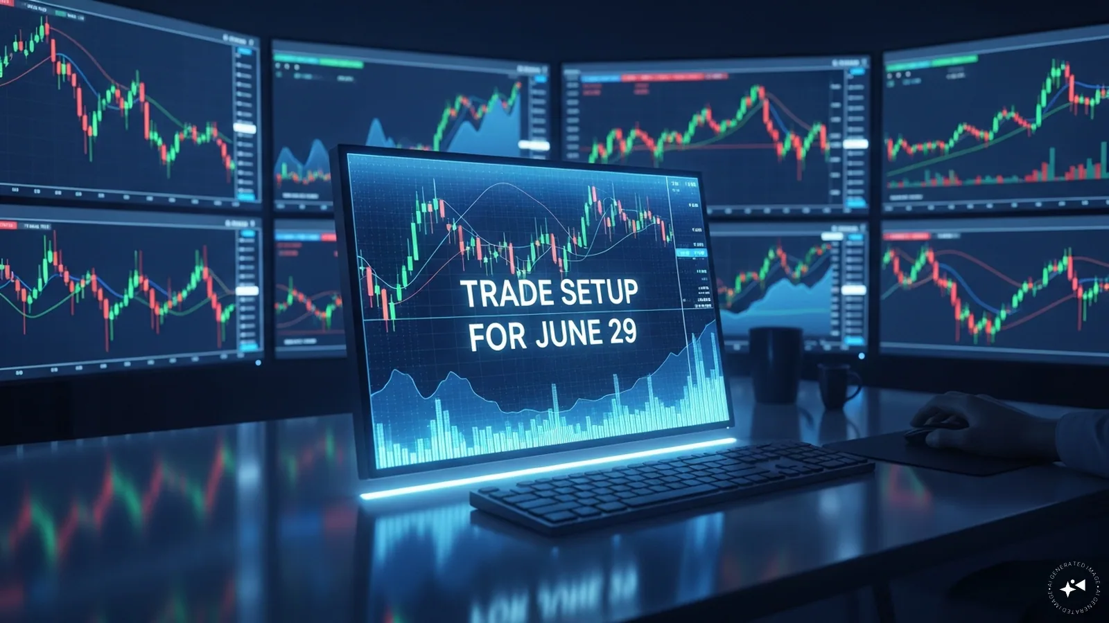 Professional financial chart showing Nifty 50 market trends and volatility analysis