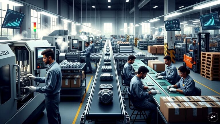 Professional chart showing the upward trend of the india manufacturing pmi index