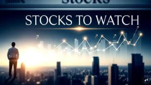 Stock market chart showing performance trends for rajesh exports and tata motors