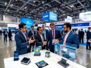 Indian companies pitch at a global technology trade event in Taiwan