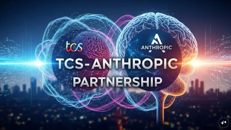 TCS Anthropic partnership logo and AI technology concept
