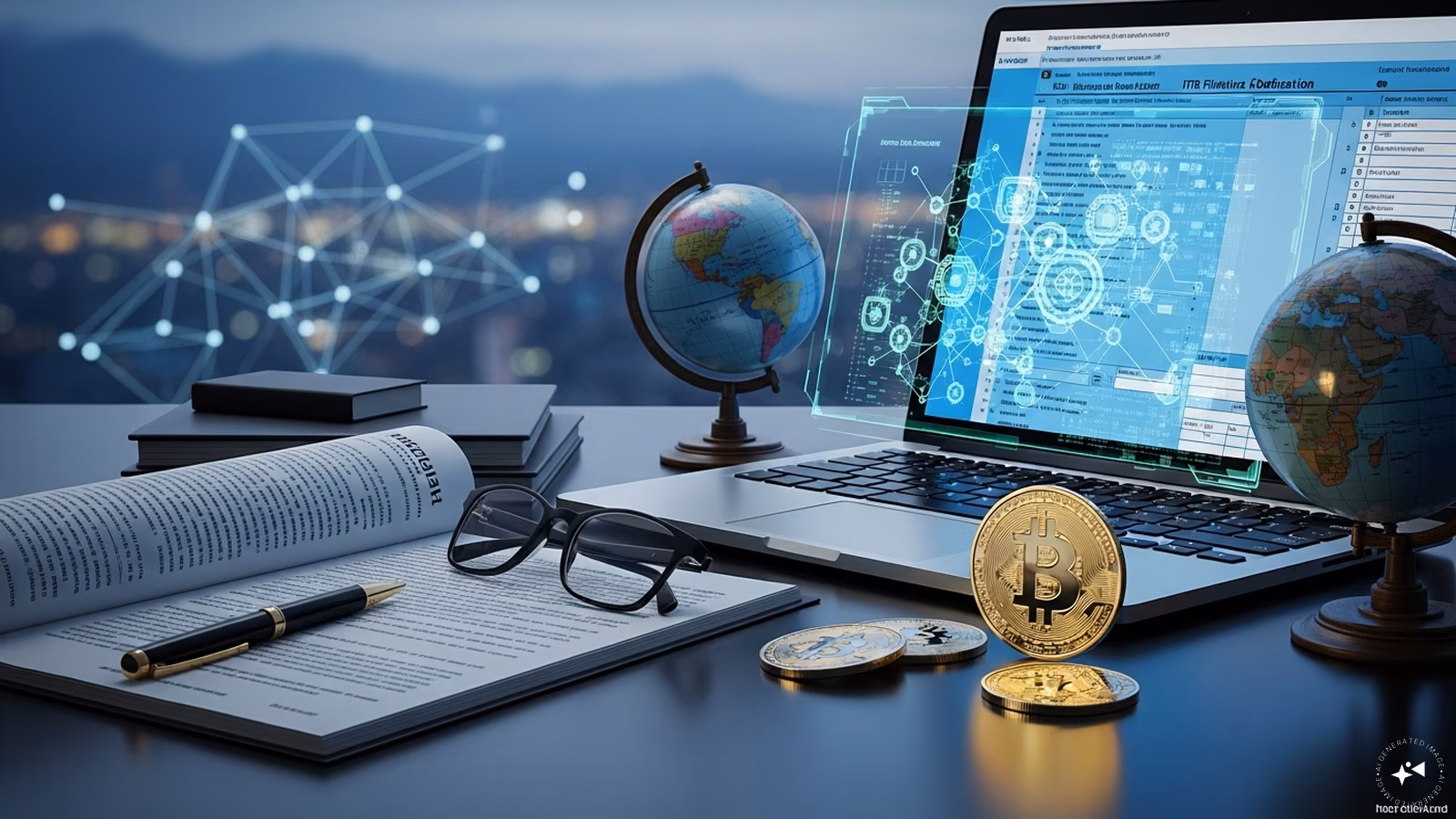 Professional reviewing documents for itr filing for compliance