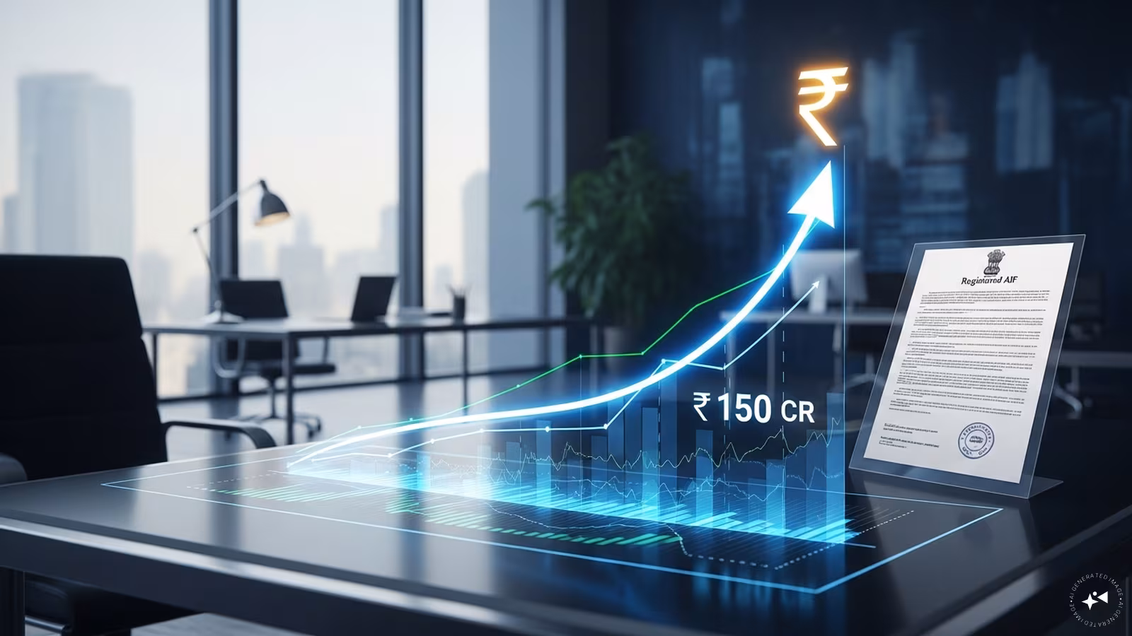 Professional financial chart representing a sebi-registered category investment growth