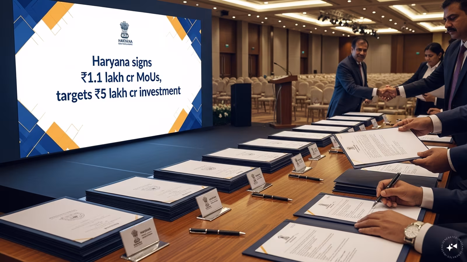 The official launch event of the new Haryana Industrial Policy