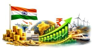 Economic growth chart showing India to remain the fastest growing major economy