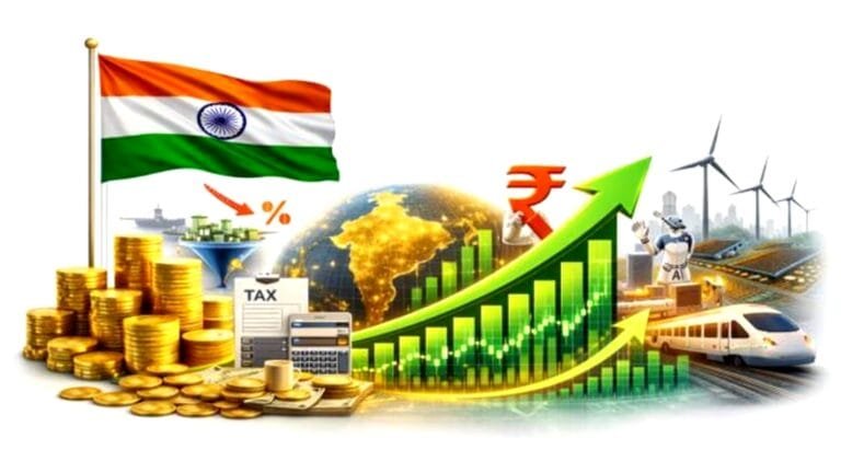 Economic growth chart showing India to remain the fastest growing major economy