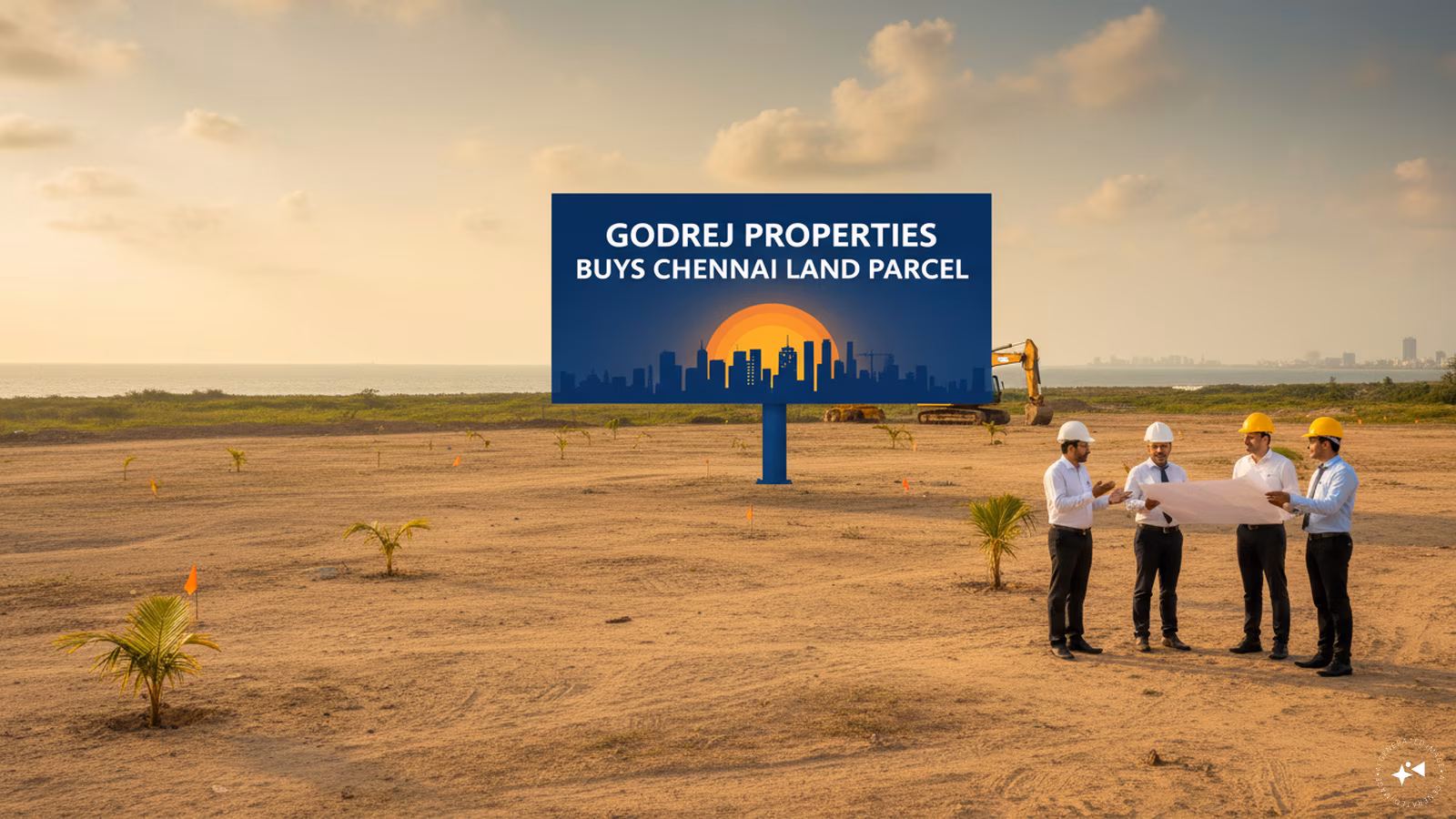Stock market chart showing growth trends for godrej properties shares