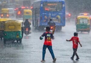 Commuters waiting at a bus stop during the best employees' strike