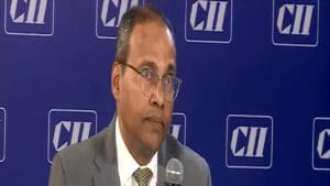 A digital representation of India's next growth through technology and green energy