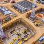 Construction site development representing Ashoka Buildcon infrastructure projects