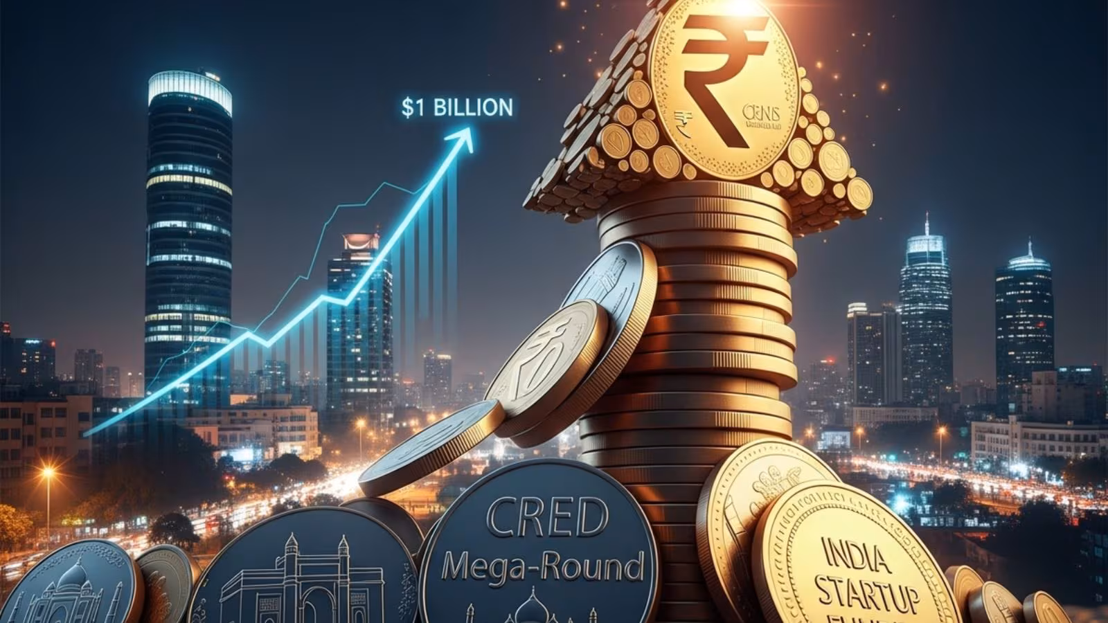 Professional analysis of India startup funding trends and venture capital growth