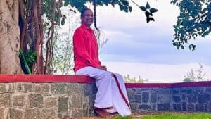 Sridhar Vembu overseeing rural development and lake restoration projects in Tamil Nadu