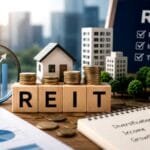 Investor analyzing can REIT funds performance on a digital dashboard