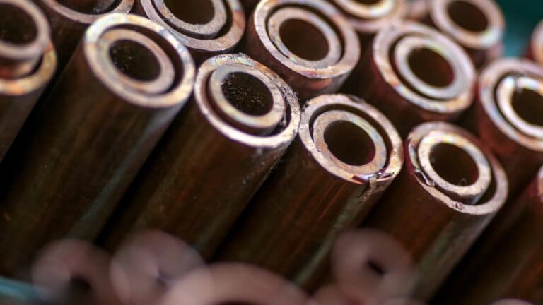 A close-up of industrial copper wiring representing the copper surges, moves market trend