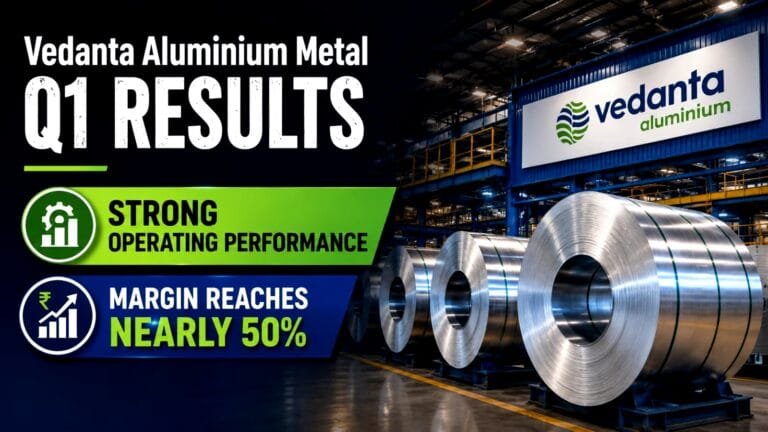 Vedanta Aluminium Q1: The Key Essential Update 6 Industrial aluminium production facility showing high-capacity smelting operations