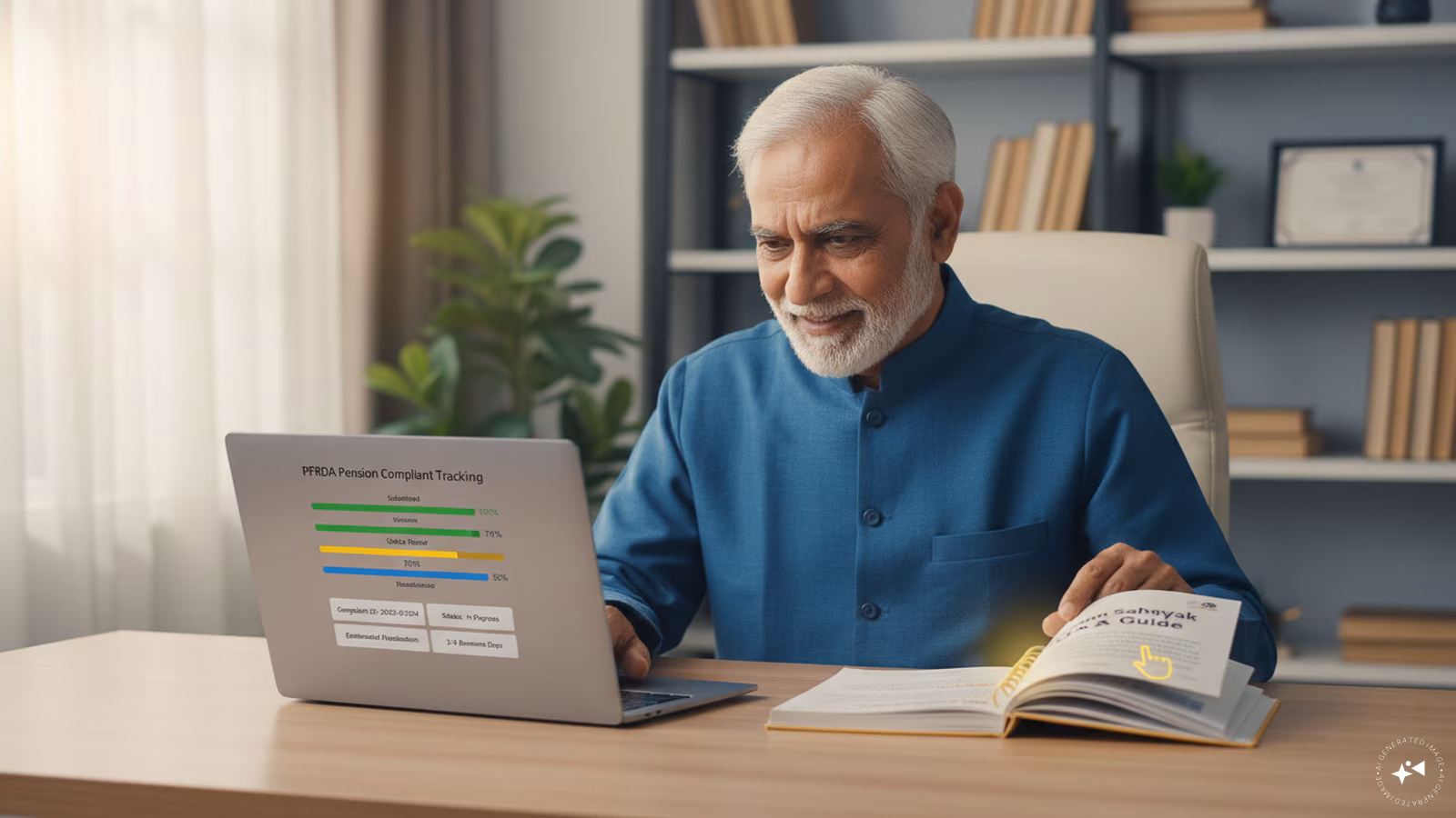 A professional dashboard interface for the pfrda pension sahayak: grievance portal