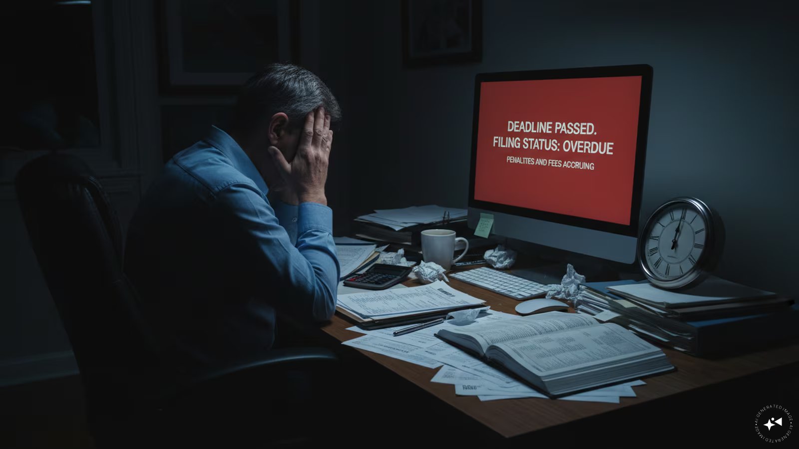 Professional accountant reviewing itr filing 2026: documents on a laptop