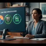 A professional comparing nps vs epf retirement investment options on a digital dashboard