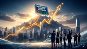 Stock market chart showing growth trends for Radico Khaitan shares