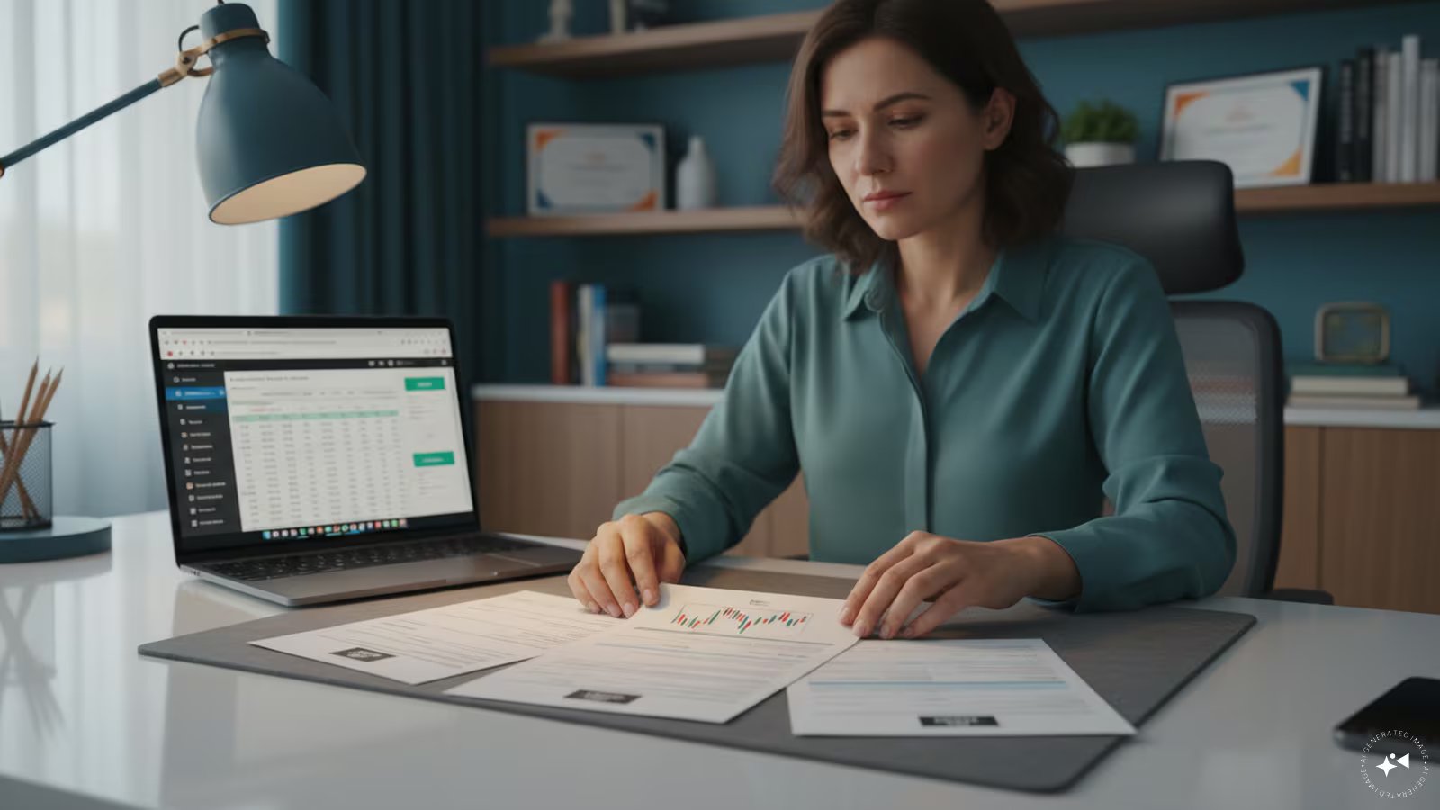 Professional reviewing financial documents for itr filing key