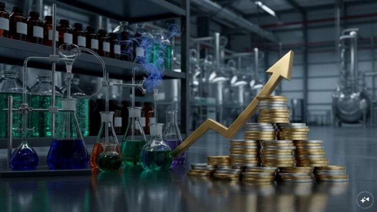 Aarti Industries chemical plant facility showing industrial growth and expansion
