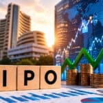 Professional financial chart representing the sbi funds ipo market debut