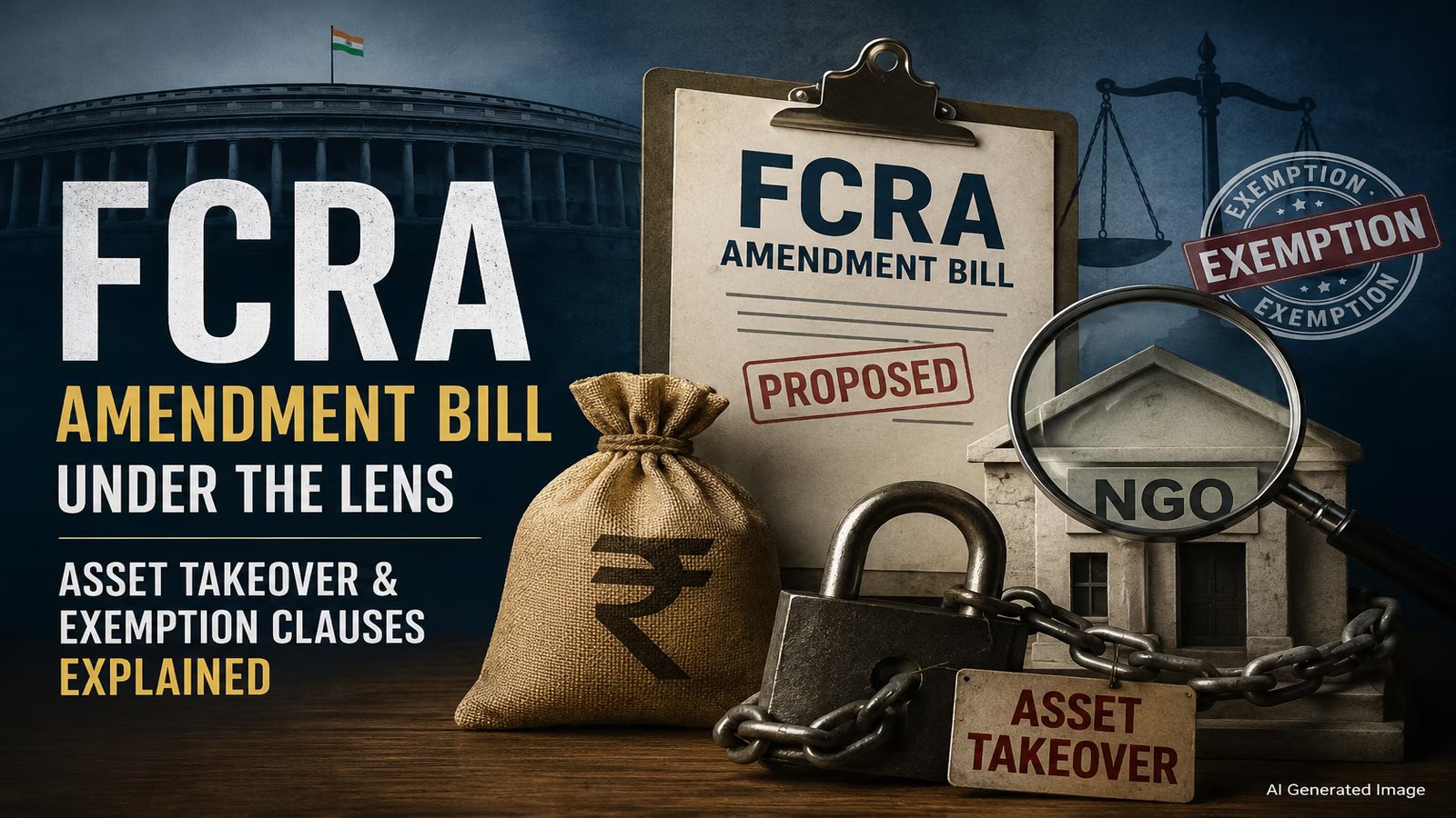 Legal documents regarding the FCRA Amendment Bill and NGO compliance