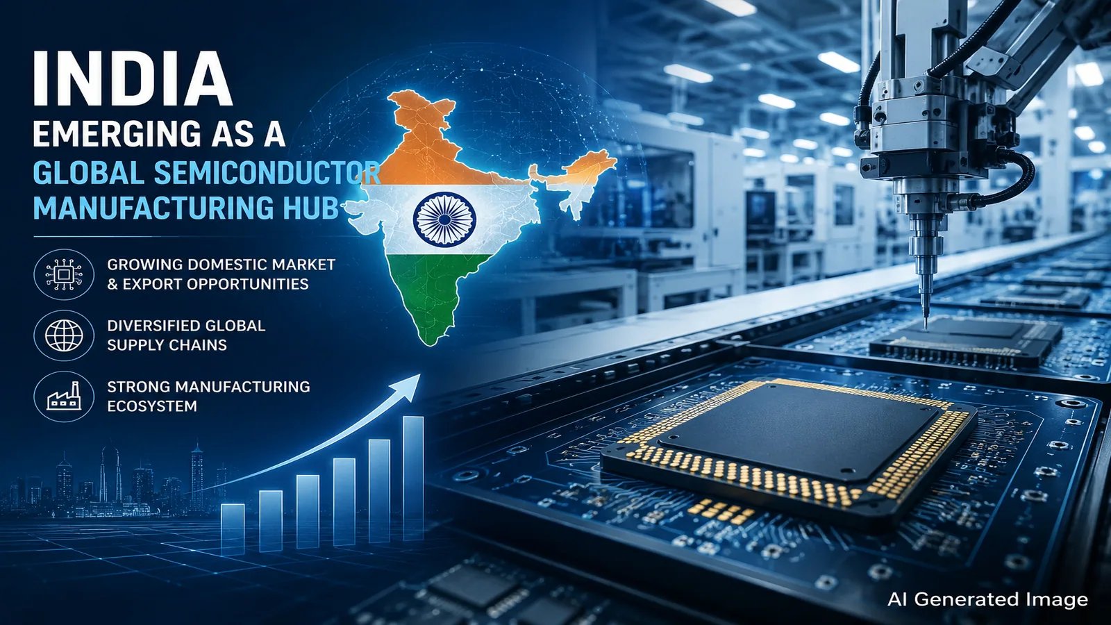 Qualcomm executive discussing semiconductor manufacturing potential in India