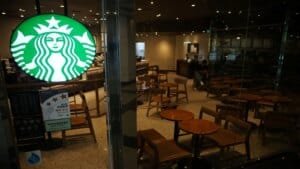 A modern Starbucks Reserve store interior representing the tata starbucks eyes expansion strategy