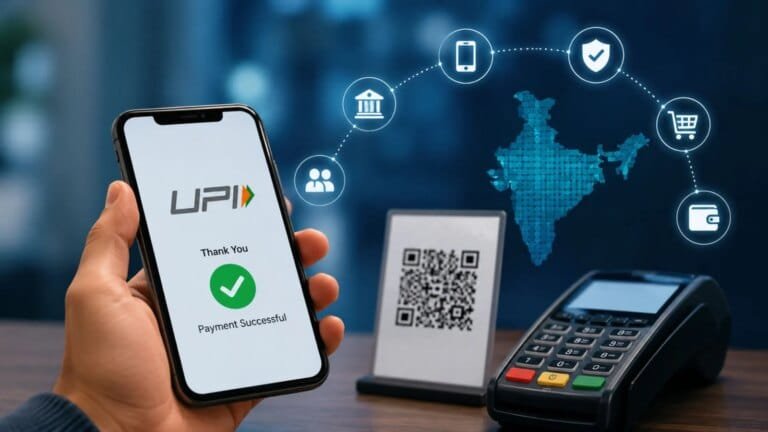 Smartphone showing a digital payment interface representing will upi payments
