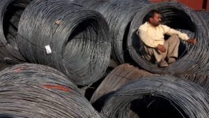 Economic chart showing the decline of India’s informal sector employment