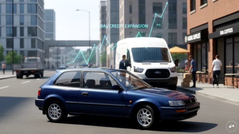 A professional analyzing financial charts regarding the used-car loans grow trend in India