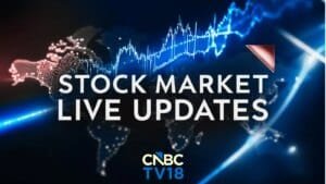 Professional financial chart showing sensex today | market trends