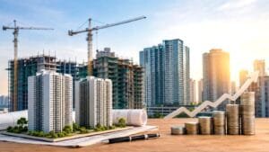 Signature Global construction site in Gurugram
