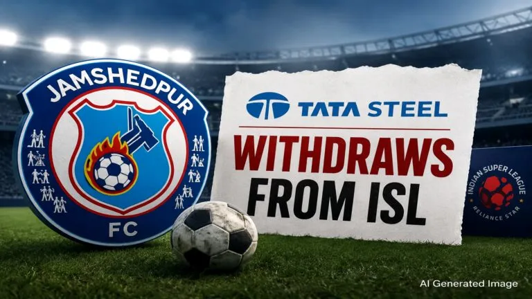 Tata Steel logo and football development concept